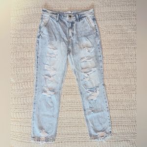 KanCan high waisted jeans, size 26, light wash blue.